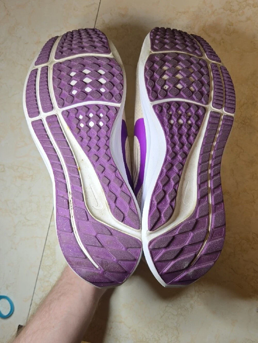 Nike Air Zoom Pegasus 40 Guava Ice/Vivid Purple Running Shoes - Picture 9 of 9
